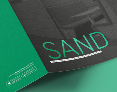 Sand trifold leaflet