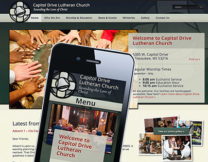 Capitol Drive Lutheran Church - responsive website