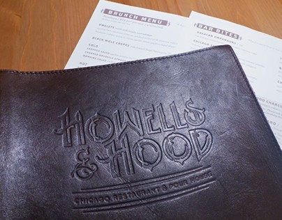 Hood & Howells - Menu Design