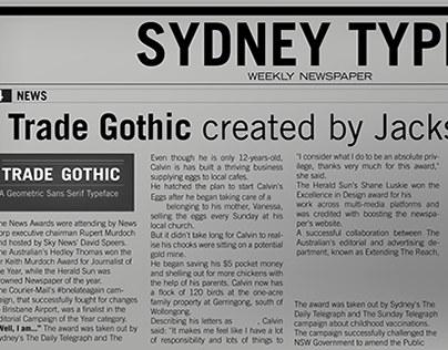 Type in Motion: Trade Gothic