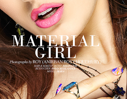 "Material Girl" Beauty Editorial for Ellements magazine