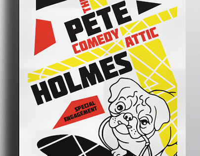 Pete Holmes Gig Poster, Bloomington (IN)