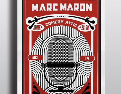Marc Maron Gig Poster, Bloomington (IN)