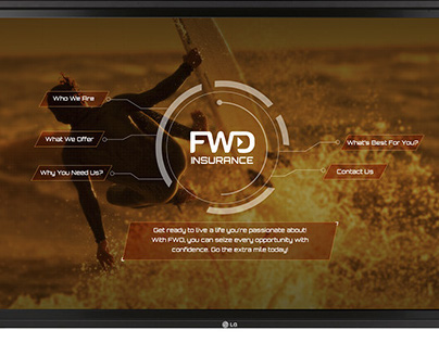 FWD Insurance Multi-touch Display