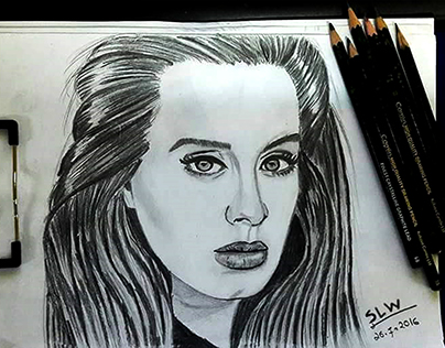 Adele Portrait My Pencil Artwork