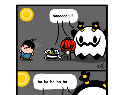 Monster Little comic - halloween....