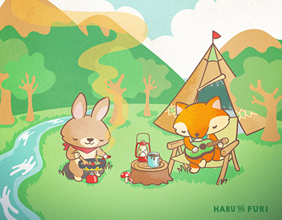 Haru and Furi - Camping