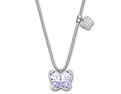 "Butterfly Mini" & "Flower Mini" Necklaces * Swarovski