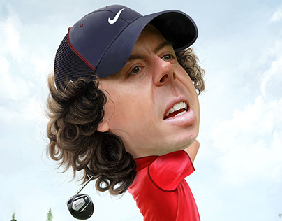 Rory McIlroy Caricature