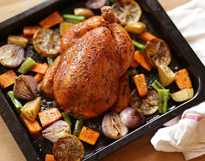 Roast Chicken - Food Styling