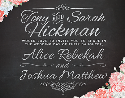 Hickman-Smith Wedding Invitations