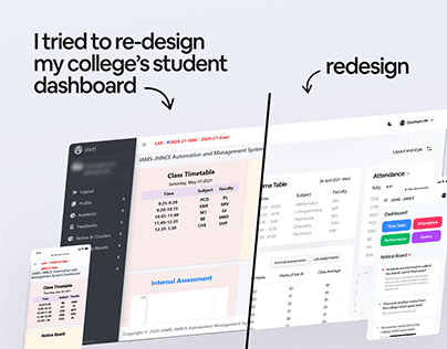 JAMS-JNNCE Student Dashboard Re - Design