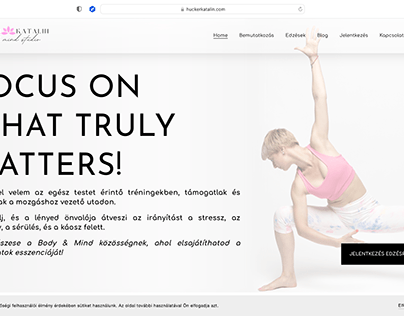 Pilates Instructor's website / Squarespace