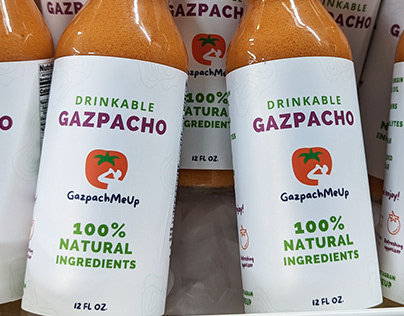 Drinkable Gazpacho Label Design