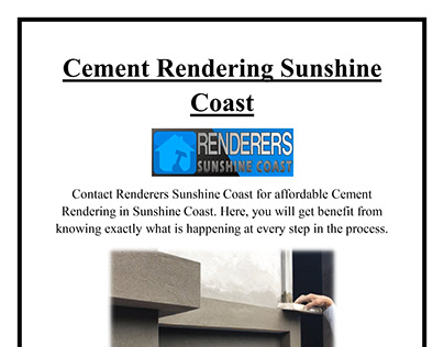 Cement Rendering Sunshine Coast