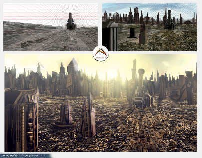 concept art- (Galactic city)-Photoshop work