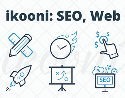 ikooni outline: SEO, Web & Marketing