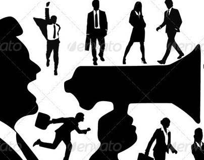  Silhouettes Of Business People 