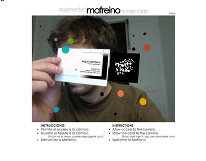 Augmented reality business card