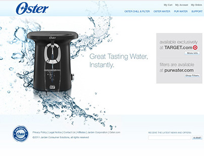 Oster Water Website Design