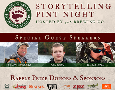 Backcountry Hunters & Anglers Event Promotion