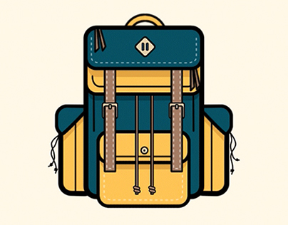 Camping Backpack Animation