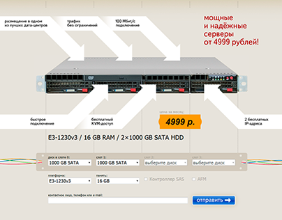 Servermarkt.ru website (2010)