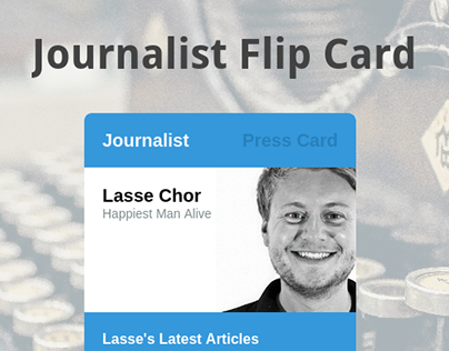 Module: Journalist Flip Card