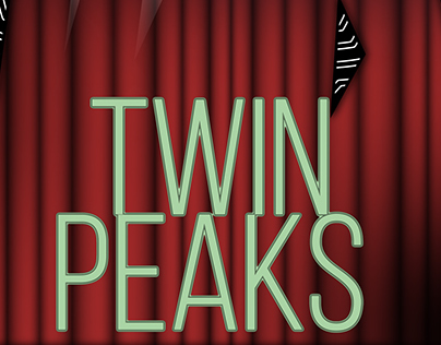 Twin Peaks low poly poster