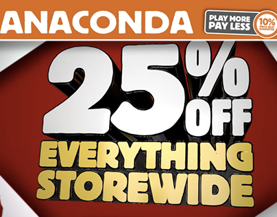 Anaconda's 25% Off STOREWIDE Sale
