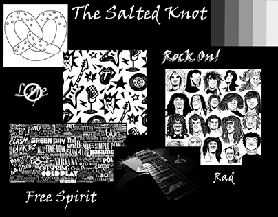 The Salted Knot Brand Board