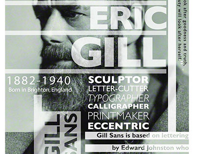 Eric Gill Poster