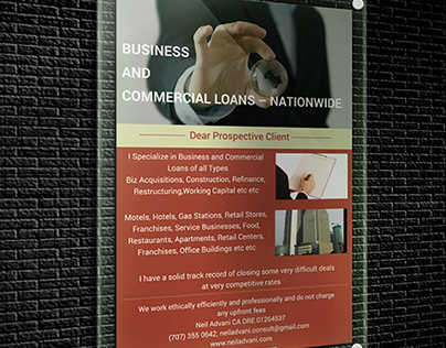 Business & Commercial loans-flyer design