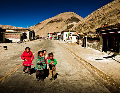 Tibetan Village, Three Hours North of Nepal