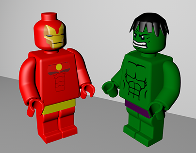 Hulk and Ironman Lego