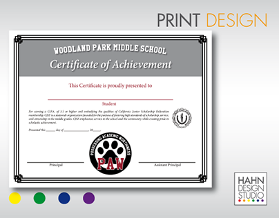 Print & Graphic Design | Woodland Park Middle School