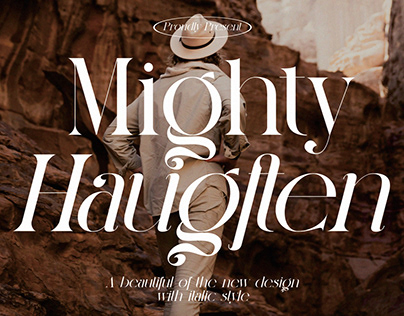 Mighty Haughften Serif Typeface