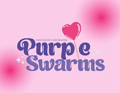 Branding Purple Swarms Chocolates y Decoración