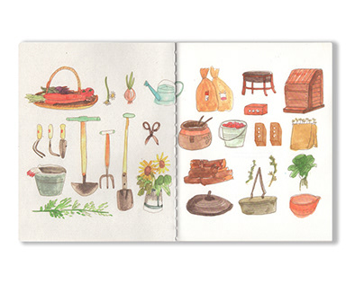 농부의 어떤 날, A Farmer's Day, illustration book