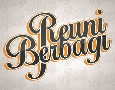 Reuni Berbagi - Typography (Custom Font)