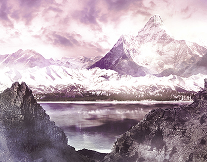 Snowy Mountains - Matte Painting 