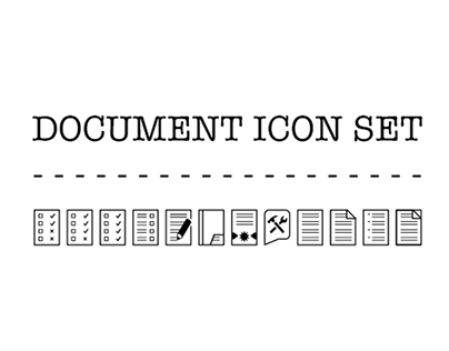 Document Icon Set