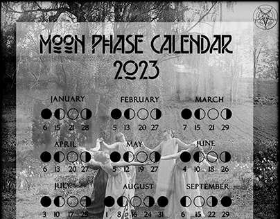 Moon Phase Calendar 2023- Children of the night
