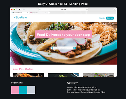 Daily UI Challenge #3 - Landing Page