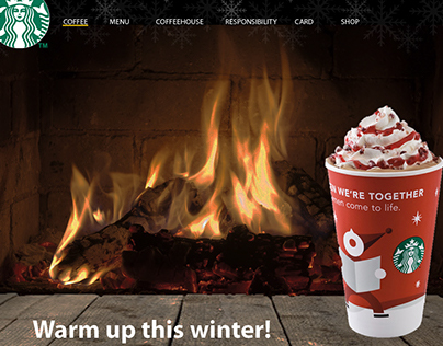 Starbucks Mock Up Home Page