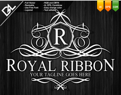 Royal Luxurious/Royal Ribbon Logo Template