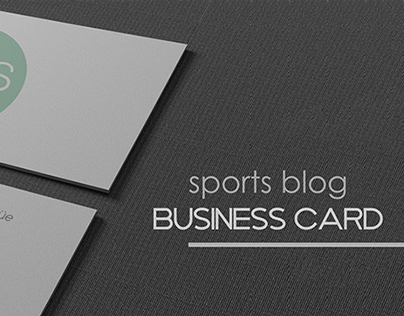 Sports Blog Business Card