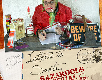 "Letters to Santa... Hazardous Material" Poster