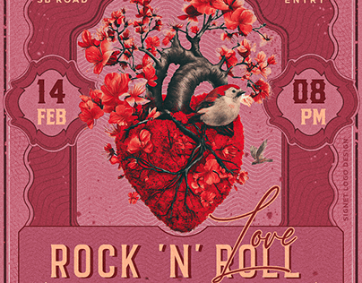 Rock & Love | Valentine's Day | Concert Flyer