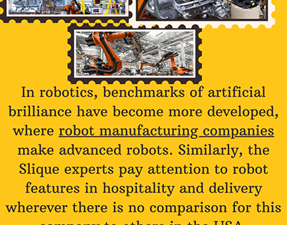 Refined Solutions From Robot Manufacturing Companies